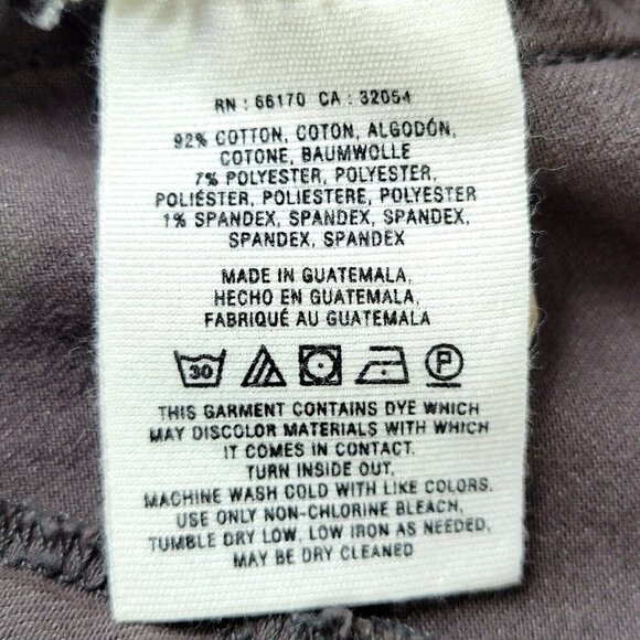 Anthropologie Pilcro Letterpress Skin Jeans Size 26 28X29 Gray Zip Ankle - Picture 7 of 13